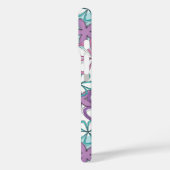 Floral Remix - Retro-Blume mit spielenden Konturen Case-Mate iPhone Hülle (Rückseite / Links)