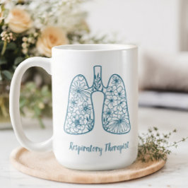 Floral Respiratorischer Therapeut Kaffeetasse