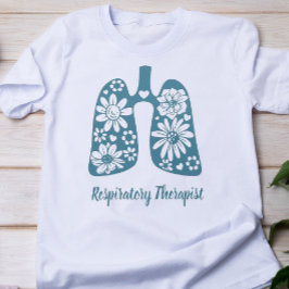 Floral Respiratorischer Therapeut T-Shirt