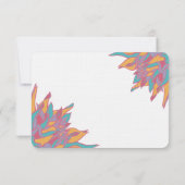 Floral Response Cards RSVP Karte (Rückseite)