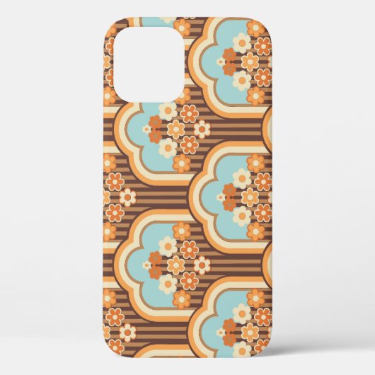 Floral Retro: 70er Wallpaper Revival Case-Mate iPhone Hülle (Rückseite)