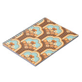 Floral Retro: 70er Wallpaper Revival Notizblock (Linke Seite)