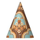 Floral Retro: 70er Wallpaper Revival Partyhütchen (Links)