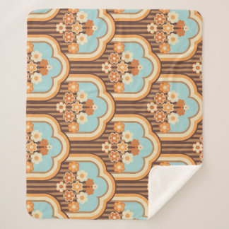 Floral Retro: 70er Wallpaper Revival Sherpadecke