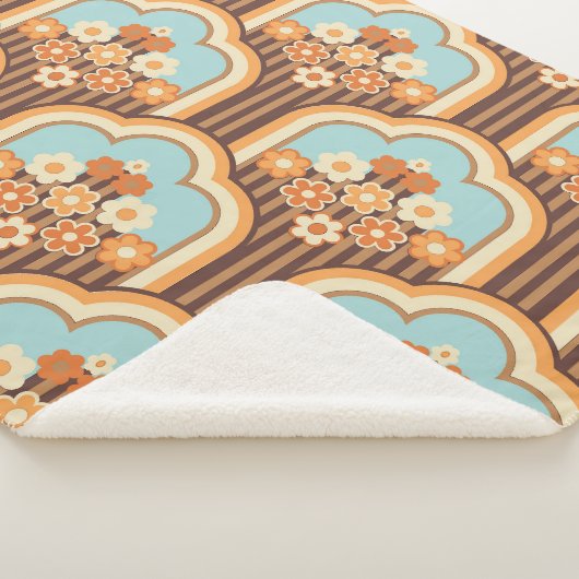 Floral Retro: 70er Wallpaper Revival Sherpadecke (3/4)