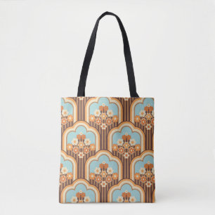 Floral Retro: 70er Wallpaper Revival Tasche