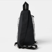 Floral Retro Doodle Crossbody Bag (Rückseite)