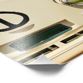 Floral Retro Hippie Van Vintag Art Fotodruck (Ecke)