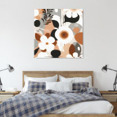 Floral Retro Leinwanddruck (Insitu (Schlafzimmer))