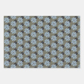 Floral Retro Muster Geschenk Geschenkpapier Set (Vorderseite 2)