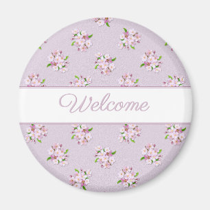 Floral Retro Muster Magnet
