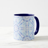 Floral Retro Royal Muster Tasse (VorderseiteRechts)