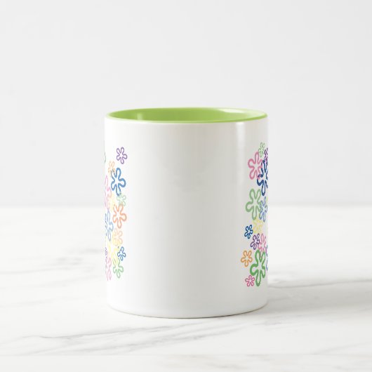 Floral Retro Tasse (Mittel)