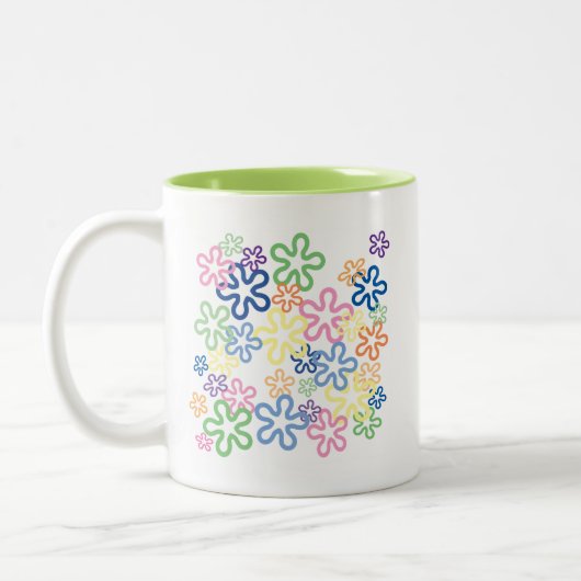 Floral Retro Tasse (Links)