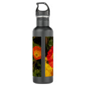 Floral Rette unsere Planet-Blume Natur personalisi Edelstahlflasche (Rückseite)