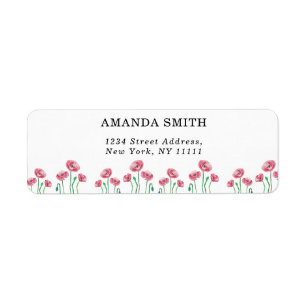 Floral return label
