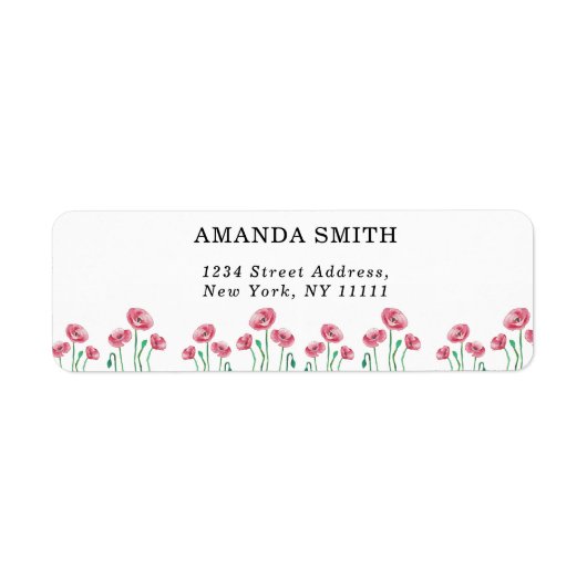 Floral return label (Vorne)