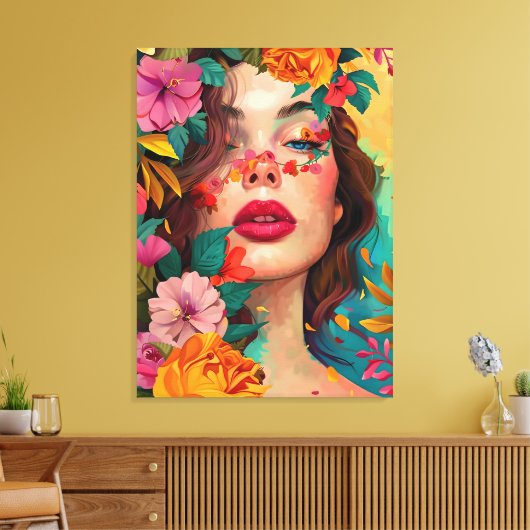 Floral Reverie Leinwanddruck (Insitu (Wohnzimmer))