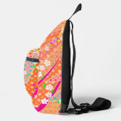 Floral Ribbon Kimono Muster Crossbody Bag (Rechts)