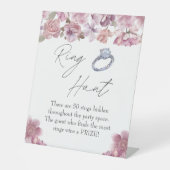 Floral Ring Hunt Bridal Shower Game Sockelschild (Vorderseite)