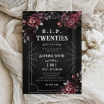 Floral RIP 20 s 30. Geburtstag Tod meiner Jugend Einladung<br><div class="desc">Erleben Sie den Ablauf der Zeit mit unserer Floral RIP 20 30. Geburtstag "Tod zu meiner Jugend" Einladung. Dieses schicke und spielerische Design vereint das Wesen, sich von den sorglosen Zwanziger zu verabschieden und in eine neue Ära der Weisheit und des Feierns einzutreten. Mit einem stilvollen Blumenmotiv in Verbindung mit...</div>