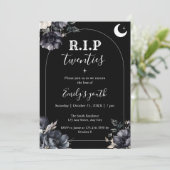 Floral RIP Twenties 30th Birthday Invitation Einladung (Stehend Vorderseite)