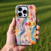 Floral River Pattern iPhone Hülle