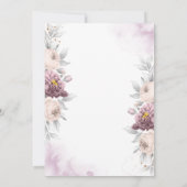 Floral RN Nurse Floral Graduation Party Einladung (Rückseite)