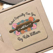 Floral rollendes Button gebacken von YOU Gift Tags