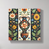 Floral Roman Vase Leinwanddruck (Vorderseite)