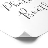 Floral Romance Foto Booth Sign Poster (Ecke)