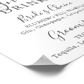 Floral Romance Signature Drinks unterzeichnen Poster (Ecke)