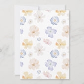 Floral Romantic Bridal Shower Invitation Einladung (Rückseite)