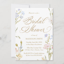 Floral Romantic Bridal Shower Invitation Einladung