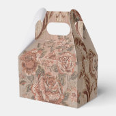 Floral romantische Gefälligkeitsbox Geschenkschachtel (Rückseite)