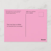 Floral Romantische Valentine Liebe Freundschaft Ma Postkarte (Rückseite)