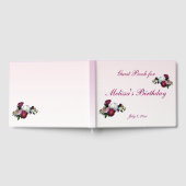 Floral Rose Blume Geburtstagsparty Gästebuch (Voll)