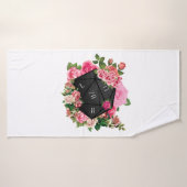 Floral Rose D20 Tabletop RPG Gaming Würfel Badehandtuch (Badehandtuch)