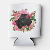Floral Rose D20 Tabletten RPG Gaming Dice Dosenkühler (Vorderseite)