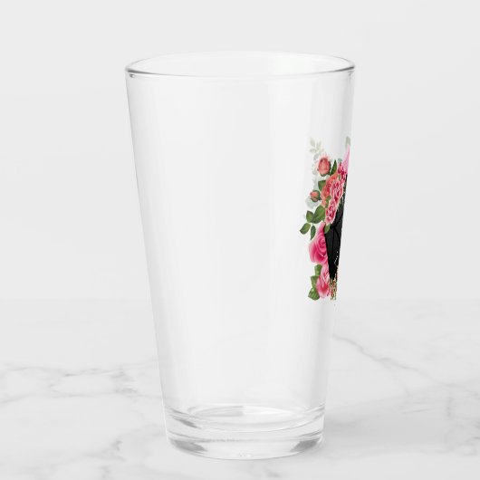 Floral Rose D20 Tabletten RPG Gaming Dice Glas (Rechts)