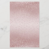 Floral Rose Gold Glitzer - Programm (Rückseite)