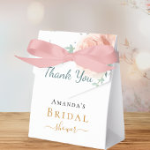 Floral Rose gold pink Brautparty vielen Dank Geschenkschachtel