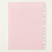 Floral Rose Gold Pink Stripe Script Zukunft Mrs. Planer (Rückseite)