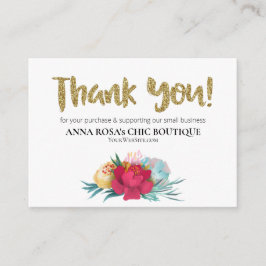 *~* Floral ROSE QR Logo DANKE Sie lesen AP8 Begleitkarte