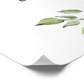 Floral rosige Hochzeitsdusche Willkommen Poster (Ecke)