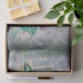 Floral Rote Rosen Finch Bird Ephemera Decoupage Seidenpapier (Geschenk)