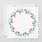 Floral round frame with pink rose flowers  (Vorderseite)