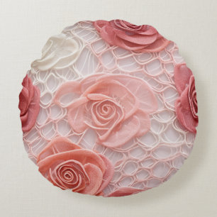 Floral Round Pillow Rundes Kissen