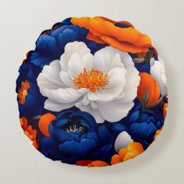 Floral Round Pillow Rundes Kissen