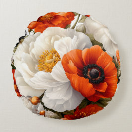 Floral Round Pillow Rundes Kissen